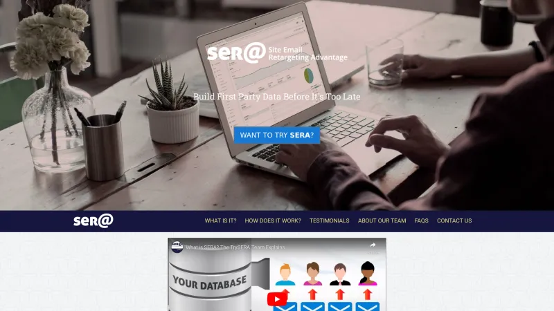 Homepage of SERA