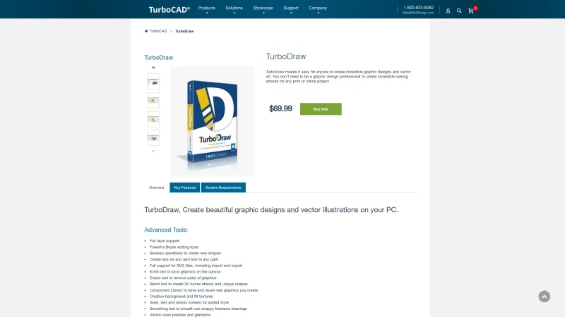 Homepage of TurboDraw