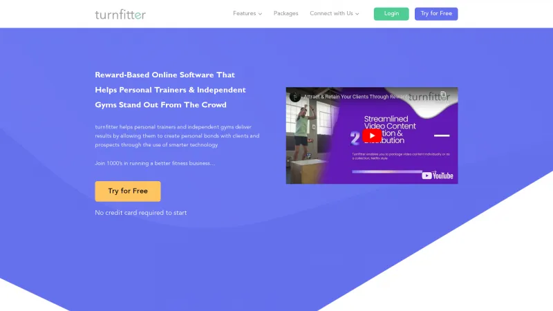 Homepage of turnfitter