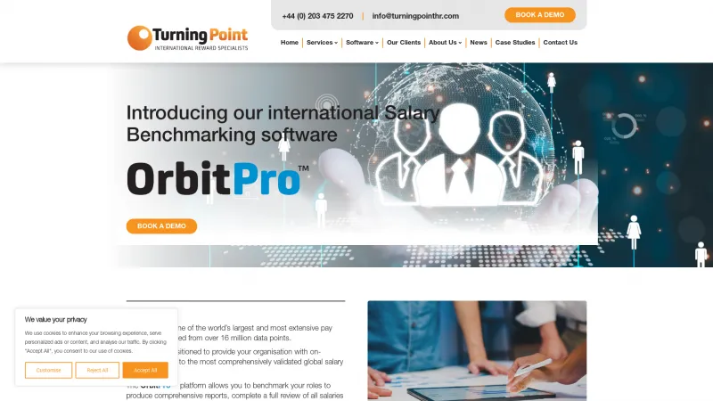 Homepage of Orbit Pro