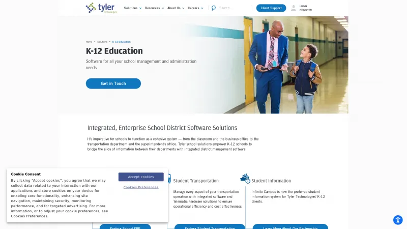 Homepage of Tyler K-12 Education