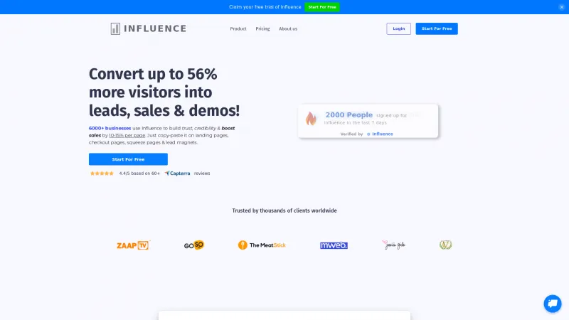 Homepage of Influence