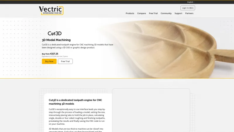 Homepage of Cut3D