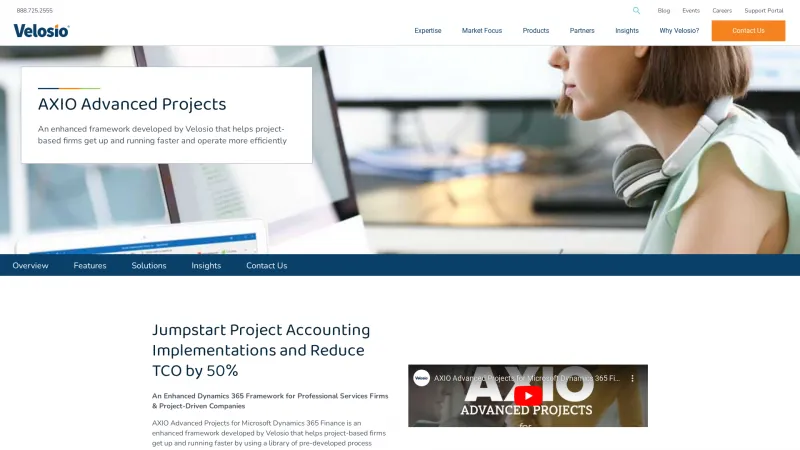 Homepage of AXIO Advanced Projects