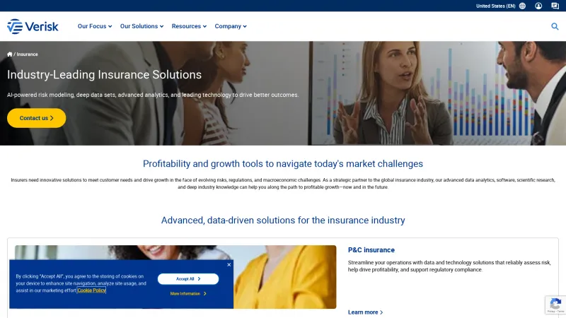 Homepage of Insurance Services Office (ISO)