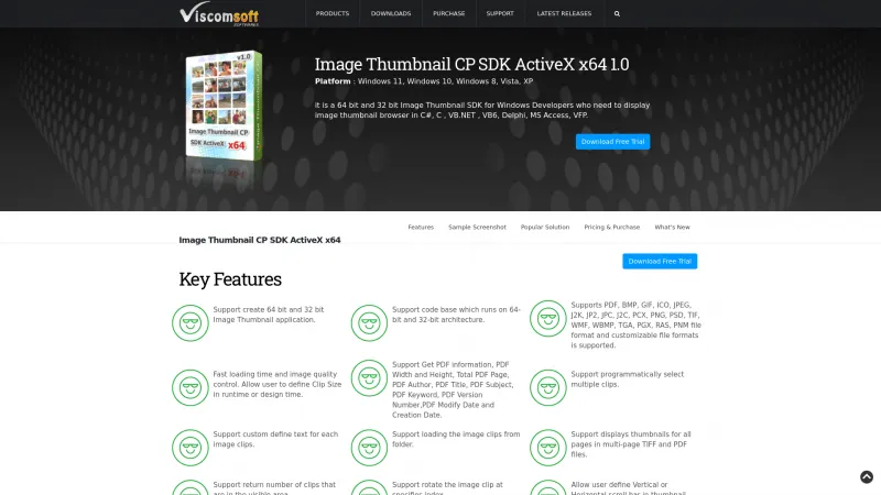 Homepage of Image Thumbnail CP SDK ActiveX x64