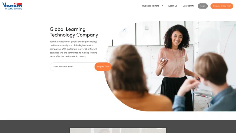 Homepage of Business Training TV