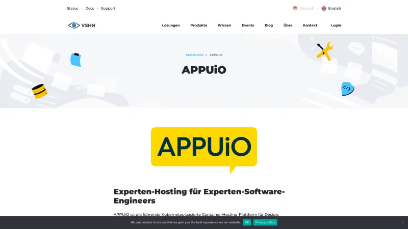 Homepage of APPUiO