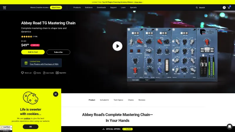 Homepage of Abbey Road TG Mastering Chain