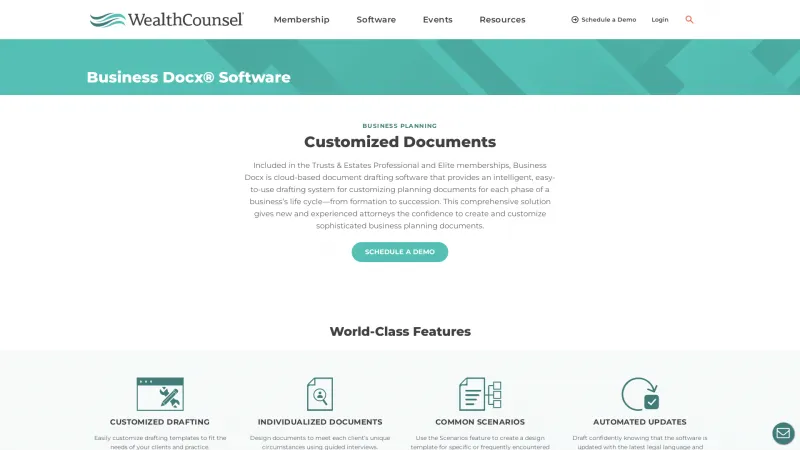 Homepage of Business Docx