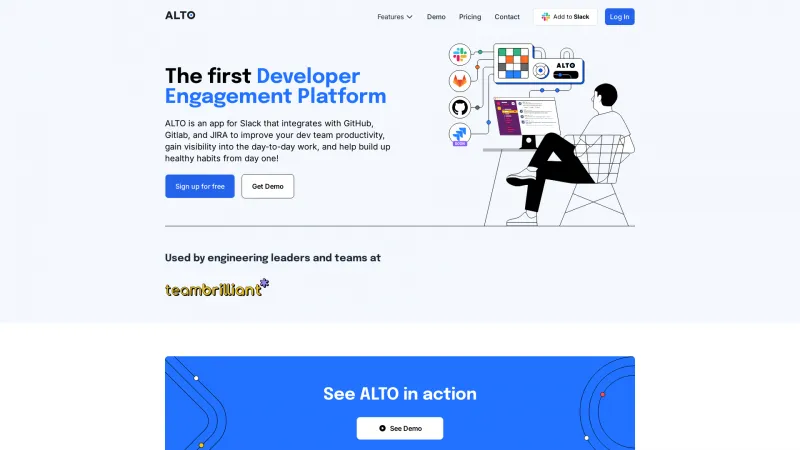 Homepage of ALTO