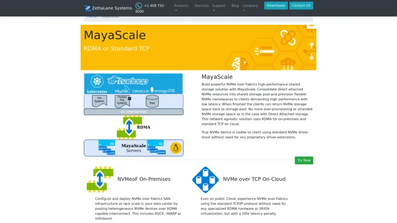 Homepage of MayaScale