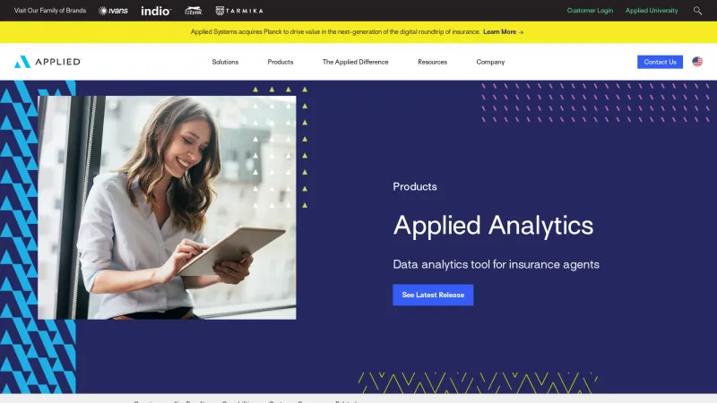 Homepage of Applied Analytics